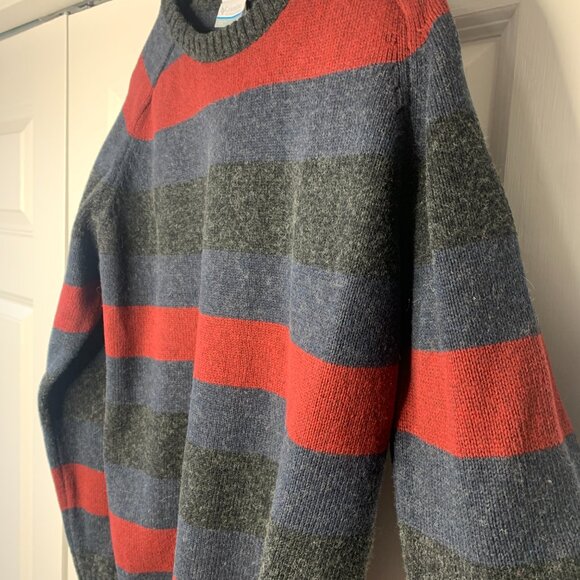 Columbia Mens Red / Blue Sweater - Picture 4 of 14